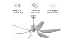 Quạt trần Nanoco NCF5462-SL
