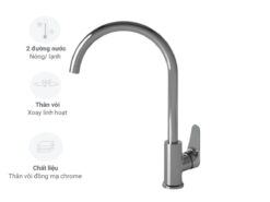 Vòi rửa Edesa Niagara Cromo