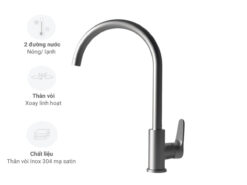 Vòi rửa Edesa Niagara Inox