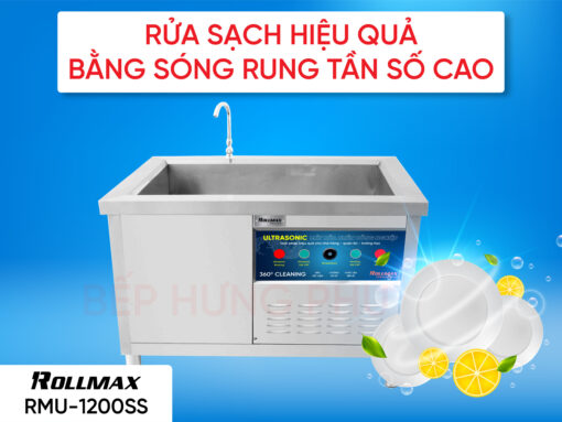 Máy rửa chén công nghiệp Rollmax RMU-1200SS
