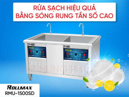 Máy rửa chén công nghiệp Rollmax RMU-1500SD