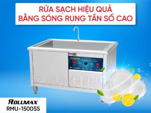 Máy rửa chén công nghiệp Rollmax RMU-1500SS