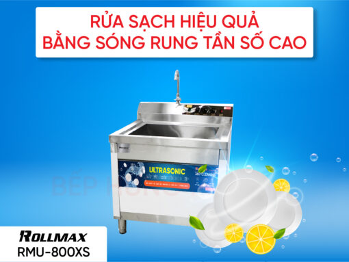 Máy rửa chén công nghiệp Rollmax RMU-800XS