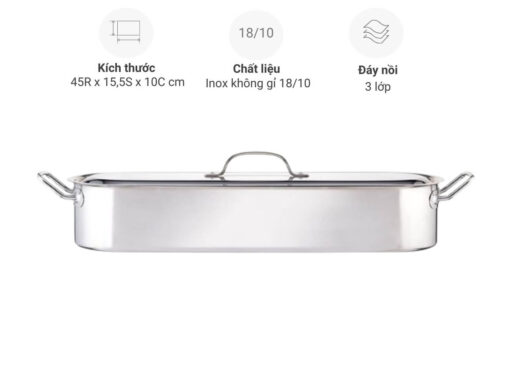 nồi hấp cá kitchencraft 45cm (1)