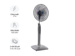 Quạt đứng Mitsubishi LV16-RA (Xám nhạt)