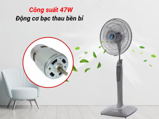 quạt đứng mitsubishi lv16-ra (xám nhạt) (3)