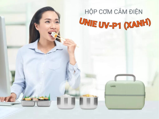hộp cơm cắm điện unie uv-p1 (xanh) (3)