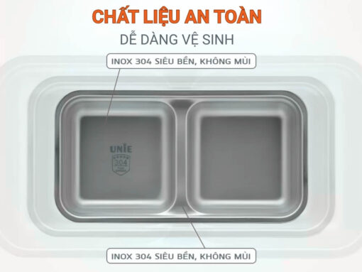 hộp cơm cắm điện unie uv-p1 (xanh) (5)