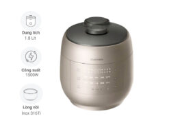 Nồi cơm áp suất cao tần Cuchen CRT-UPDS1070SB (1.8L)
