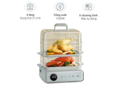 nồi hấp điện bear dzg-p20w7