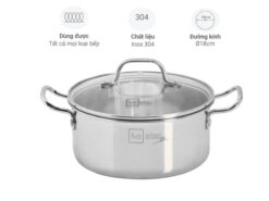Nồi inox 3 lớp liền thân Fivestar 18cm