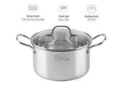 Nồi inox 3 lớp liền thân Fivestar 22cm