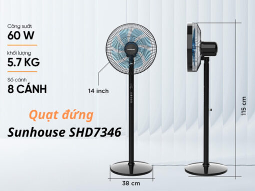 quạt đứng sunhouse shd7346 (2)