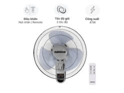 Quạt treo tường Nanoco NWF1612RC-G
