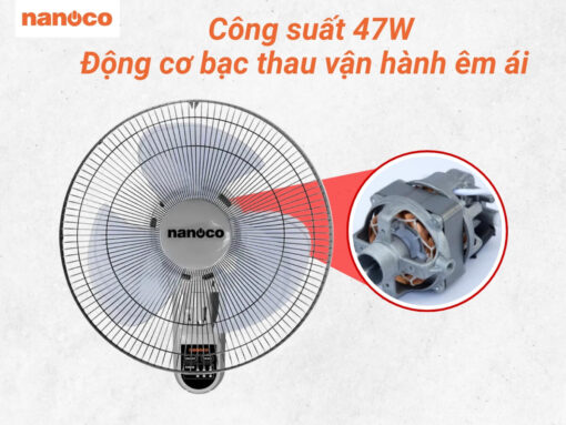 quạt treo tường nanoco nwf1612rc-g (3)