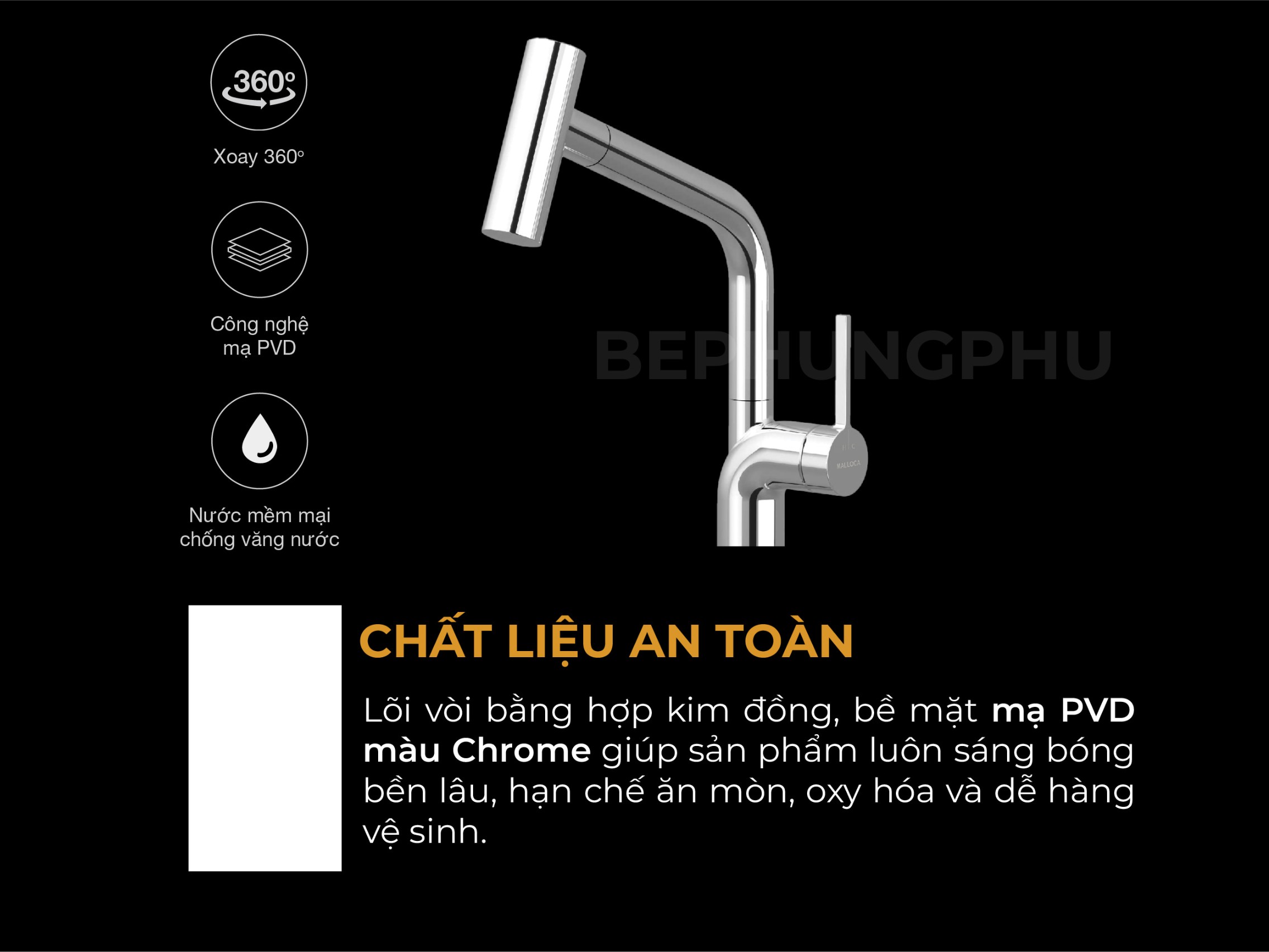 Bộ sưu tập vòi Malloca mới FlexFlow