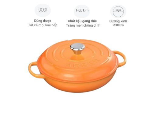 chảo gang arber cg30mv 30cm