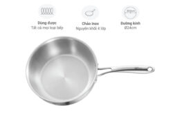 Chảo inox Olivo Steve 2485 24cm