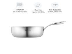 Chảo inox Olivo Steve 2685 26cm
