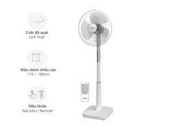 Quạt đứng Nanoco NSF1641RC-LG (Xám nhạt)