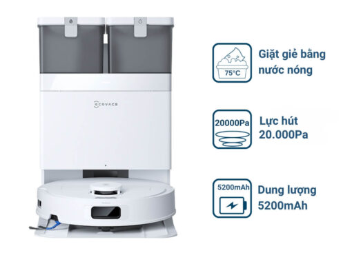 robot ecovacs deebot t30c (trắng) (1)