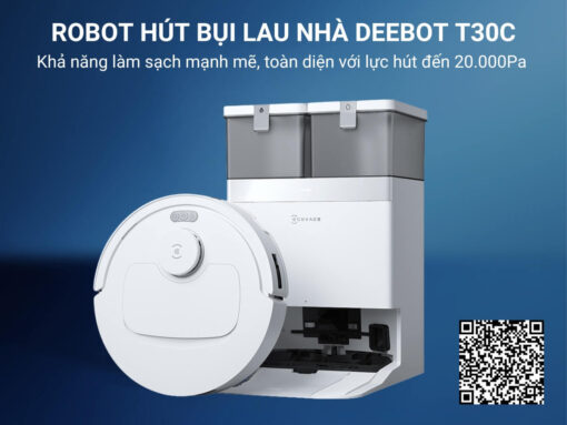 robot ecovacs deebot t30c (trắng) (2)