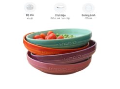 Bộ 4 đĩa sứ dáng tròn Kaiyo KCC-5080