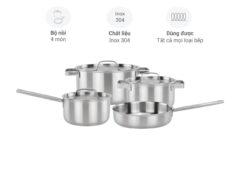 Bộ nồi inox Malloca SA-112 4 món