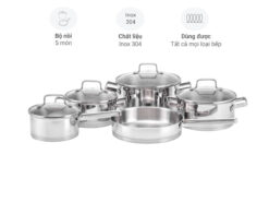 Bộ nồi inox Malloca SA-1503 5 món