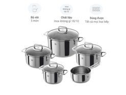 Bộ nồi inox Zwilling ZW Quadro 5 món