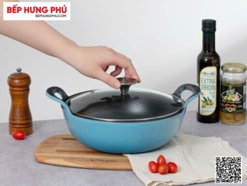 chảo gang oceno fd22csea 20cm (4)