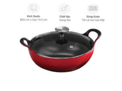 Chảo gang Oceno FD25CRED 25cm