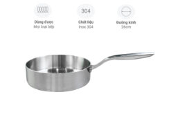 Chảo inox 3 lớp liền thân Malloca SA-121 26cm