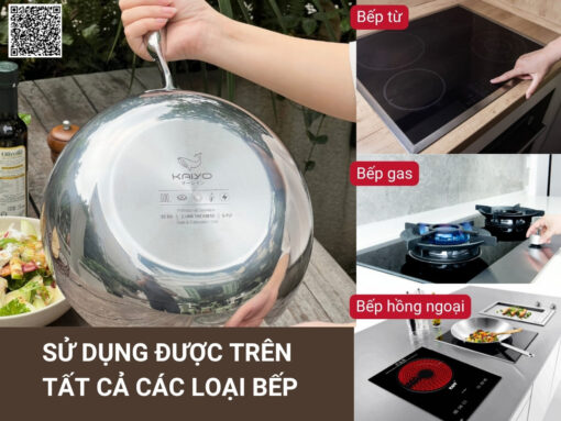 chảo inox 5 lớp liền thân kaiyo kiw-3819 24cm (4)