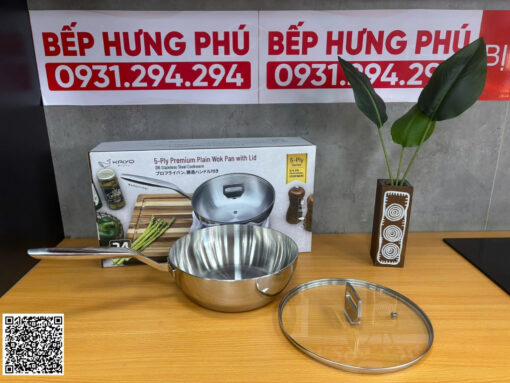 chảo inox 5 lớp liền thân kaiyo kiw-3819 24cm (6)