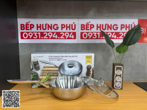 chảo inox 5 lớp liền thân kaiyo kiw-3819 24cm (7)