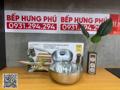 chảo inox 5 lớp liền thân kaiyo kiw-3819 24cm (9)