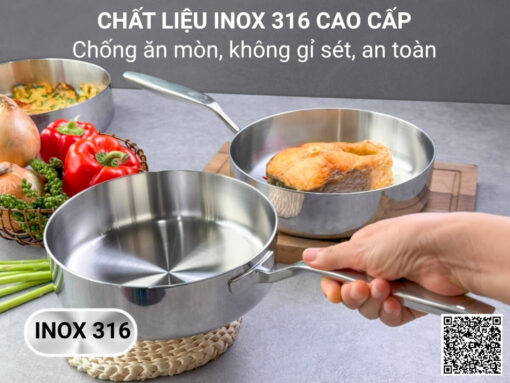 chảo inox 5 lớp liền thân kaiyo ksp-3840 24cm (3)