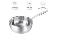 Chảo inox 5 lớp liền thân Seka SK6030 24cm