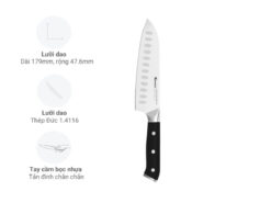 Dao Konox thép Đức Emmitt Santoku