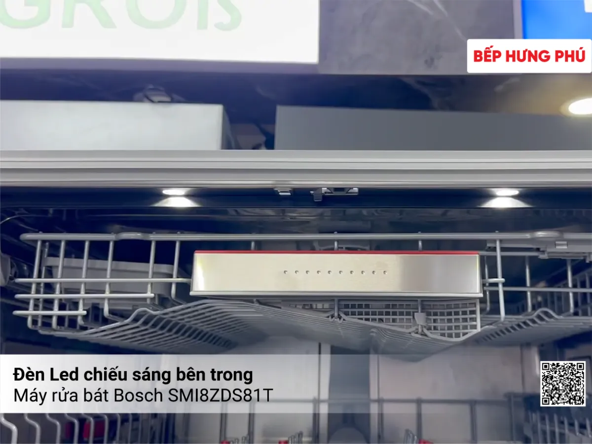 Đèn led chiếu sáng bên trong máy máy rửa bát Bosch SMI8ZDS81T