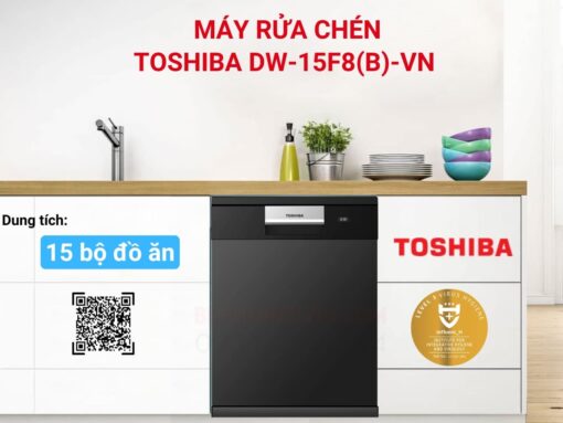 máy rửa chén toshiba dw-15f8(b)-vn (2)