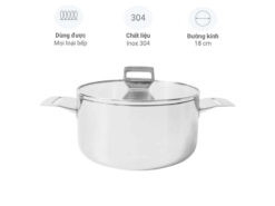 Nồi inox 3 lớp liền thân Kaiyo KCI18 18cm