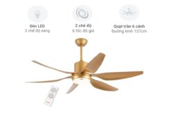 Quạt trần Nanoco NCF5462-GL