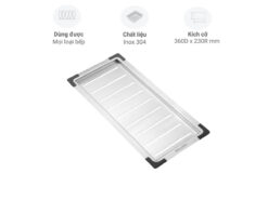 Rổ inox gác chậu rửa Malloca L-11