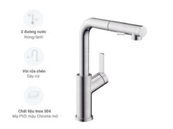 Vòi Rửa Hafele LUX-P HT25-SH1P315 (570.85.049)