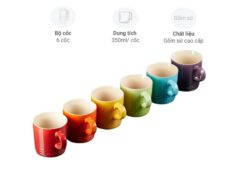 Bộ 6 cốc sứ Le Creuset 350ml
