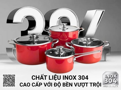 bộ nồi inox so home sydney australia 4 món (đỏ) (2)