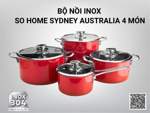 bộ nồi inox so home sydney australia 4 món (đỏ) (3)