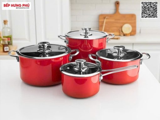 bộ nồi inox so home sydney australia 4 món (đỏ) (5)